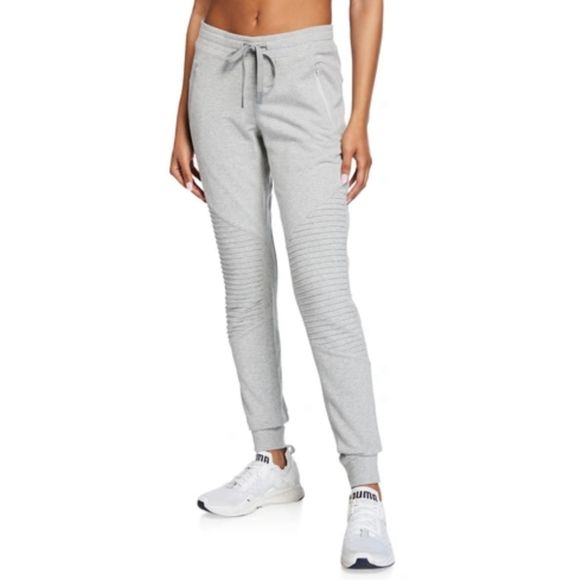 Alo Yoga Pants - Alo Yoga Urban Moto Sweatpant in Dove Grey Heather Size XS